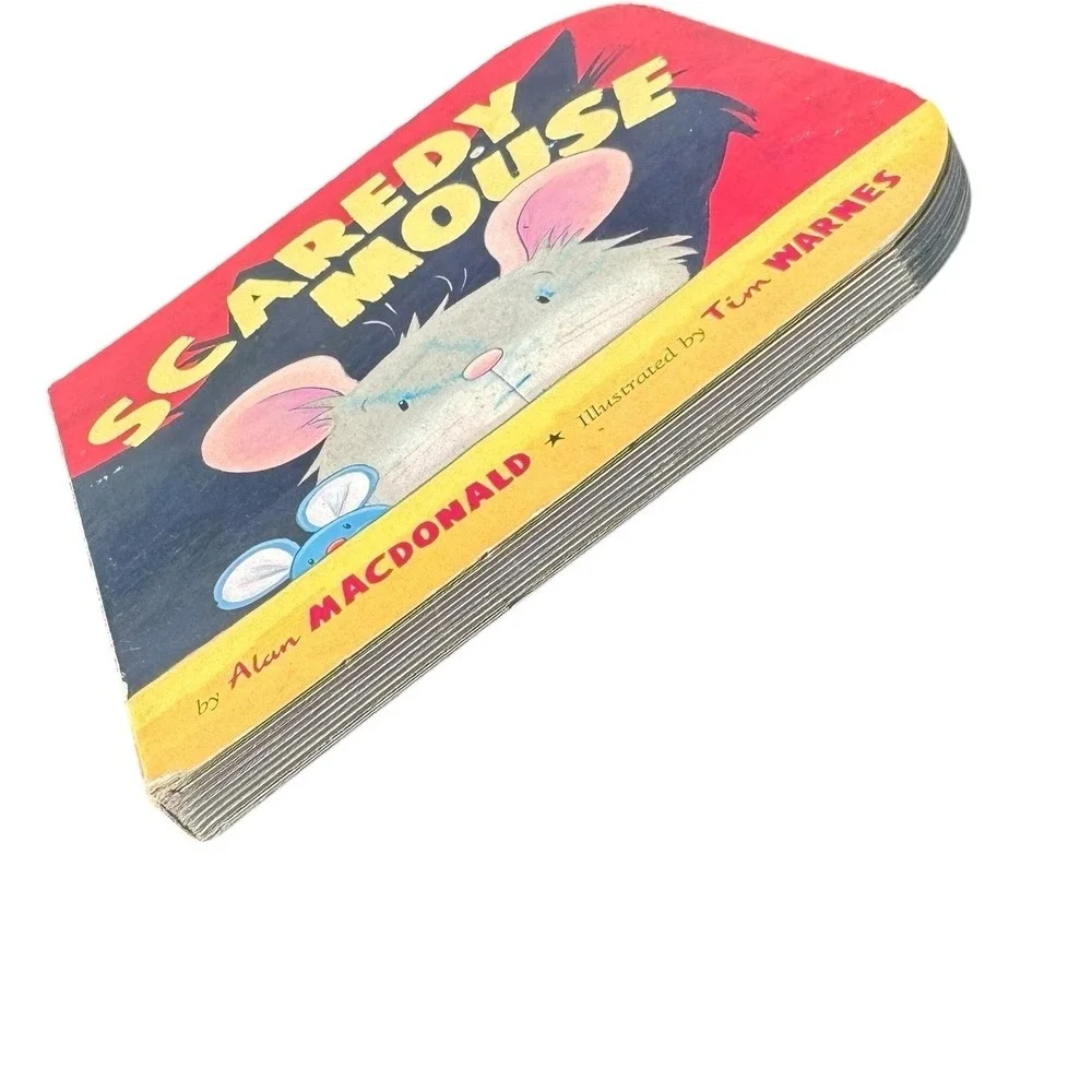 Scaredy Mouse Alan MacDonald Illustrated Tim Warnes Board Book Tiger Tales 2007‎